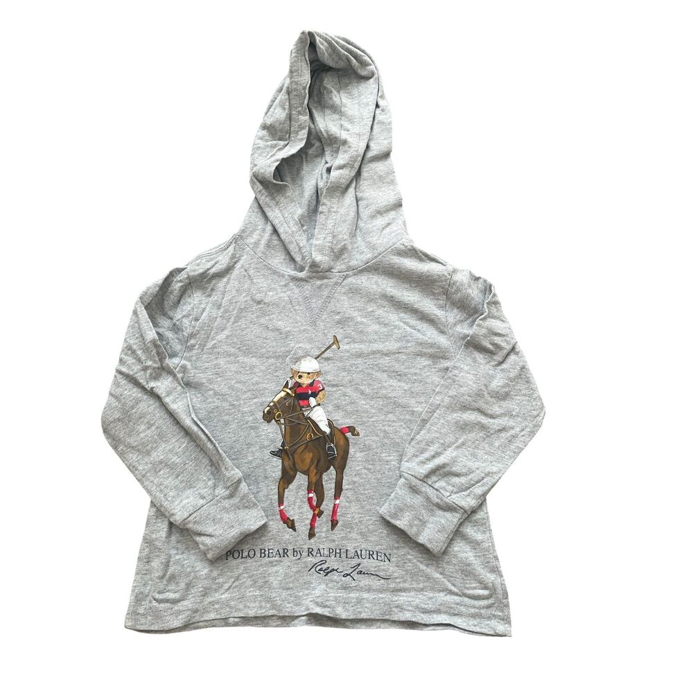 Polo Ralph Lauren Kids Pullover Sweatshirt Sz 2 2T Pony Preppy Casual Neutral